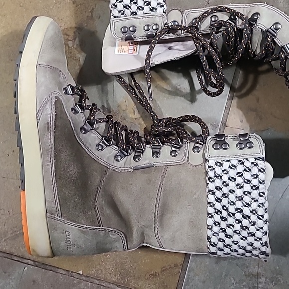 Cushe women's boho chill WP lace up Boots Tweed winter‎ UWP1388 GREY SIZE 9 - Picture 4 of 17